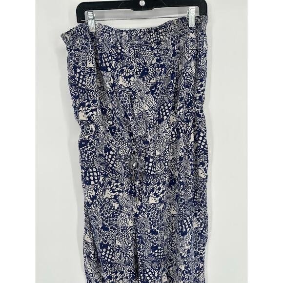 Lilly Pulitzer x Target Womens XXL Upstream Fish Print Strapless Jumpsuit Beachy - Picture 3 of 8